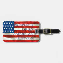 Property Of An American Citizen Luggage Tag