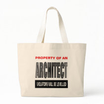Property Of An Architect Tote Bags