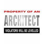Property Of An Architect t-shirts