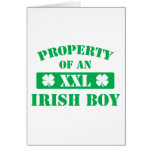 Property Of An Irish Boy Greeting Card