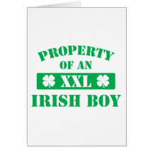 Property Of An Irish Boy Greeting Card