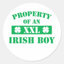 Property Of An Irish Boy Sticker