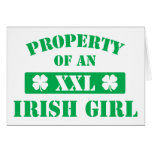 Property Of An Irish Girl Cards