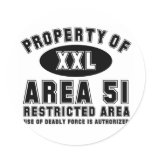 Property of Area 51 stickers