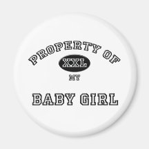 Property of Baby Girl Refrigerator Magnets