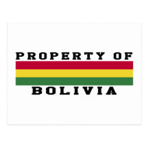 Property Of Bolivia Postcards