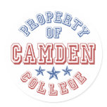 Property Of Camden College stickers