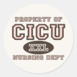 Property Of CICU Nurse Stickers