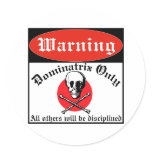 Property Of Dominatrix stickers