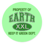 PROPERTY OF_EARTH KEEP IT CLEAN DEPT STICKERS