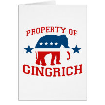 PROPERTY OF GINGRICH CARD