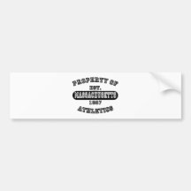 Property of Massachusetts shirts Bumper Sticker