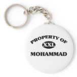 Property of MOHAMMAD keychains