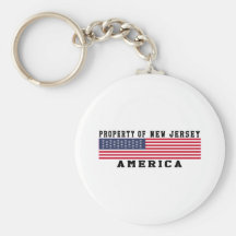 Property Of New Jersey Keychains
