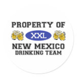 Property of New Mexico Drinking Team Stickers