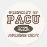 Property Of PACU Nursing Department Stickers