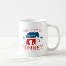 PROPERTY OF ROMNEY COFFEE MUGS