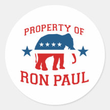 PROPERTY OF RON PAUL STICKER