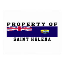 Property Of Saint Helena Post Card