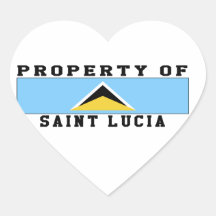 Property Of Saint Lucia Stickers