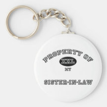 Property of Sister-in-Law Key Chain