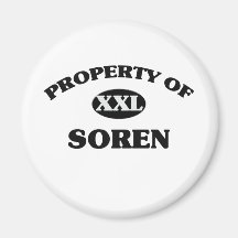 Property of SOREN Refrigerator Magnets