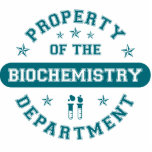 Property of the Biochemistry Department photo sculptures