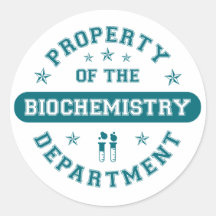 Property of the Biochemistry Department Stickers