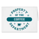 Property of the Coffee Department Cards