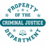 Property of the Criminal Justice Department photo sculptures