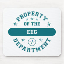 Property of the EEG Department Mouse Mats