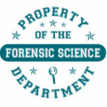 Property of the Forensic Science Department photo sculptures