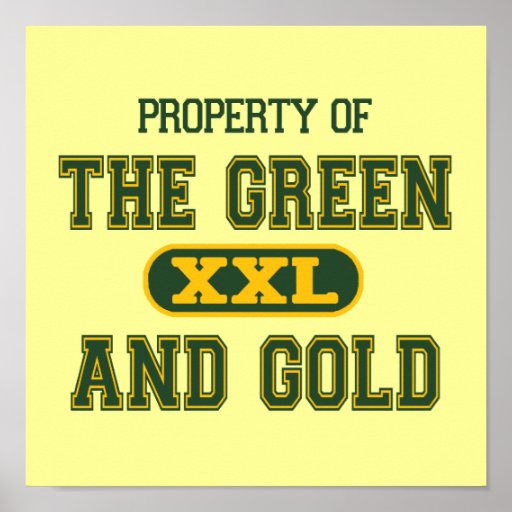 Property of The Green and Gold1 Print