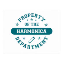 Property of the Harmonica Department Postcards