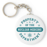 Property of the Nuclear Medicine Department keychains