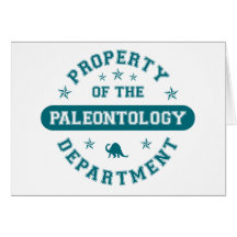 Property of the Paleontology Department Cards