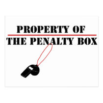 Property of The Penalty Box postcards