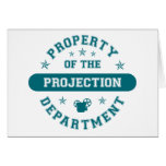 Property of the Projection Department cards