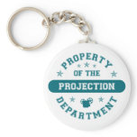 Property of the Projection Department keychains