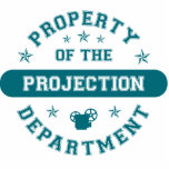 Property of the Projection Department photo sculptures