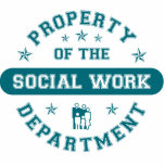 Property of the Social Work Department photo sculptures