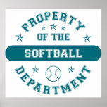 Property of the Softball Department Print