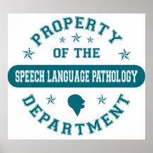 Property of the Speech Language Pathology Departme Poster