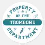 Property of the Trombone Department Stickers