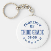 Property Of Third Grade Keychains