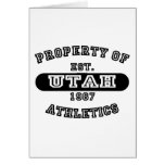 Property of Utah shirts cards