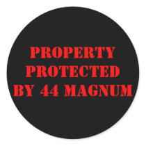 PROPERTYPROTECTEDBY 44 MAGNUM STICKER