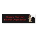 Prophet, Atheism: The Non-Prophet Organisation bumper stickers