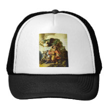 Prophet Balaam and the donkey by Rembrandt Trucker Hat