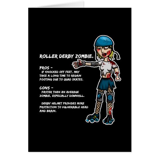 Roller Derby Greeting Card Templates